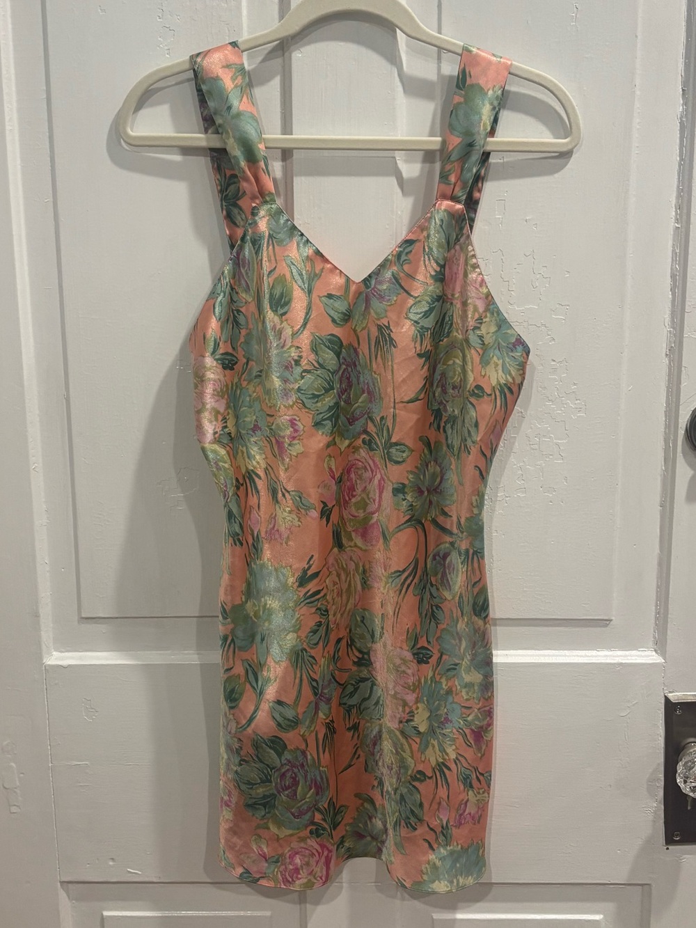 VTG 80s Pink Satin Slip
